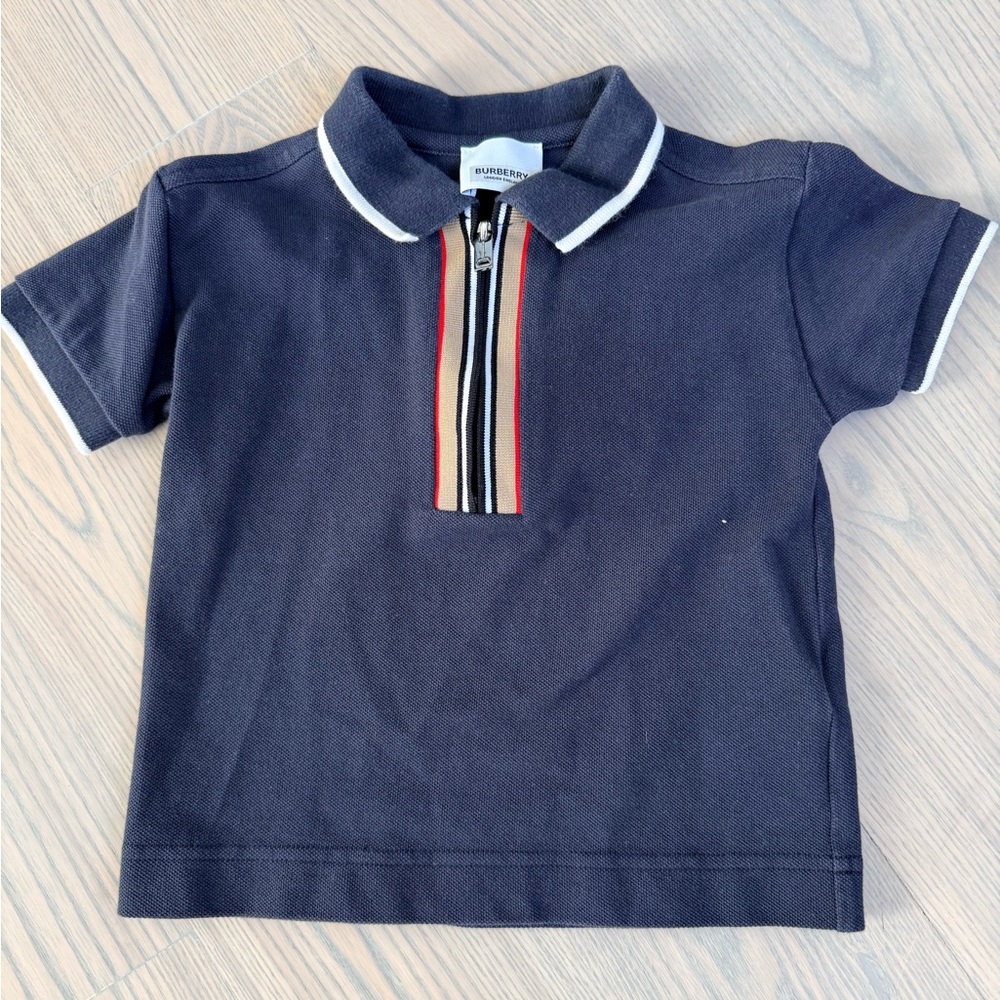 Burberry Kids Navy Polo Shirt size 2Y